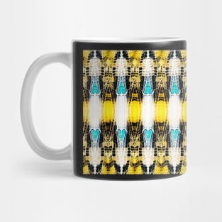 Dragonfly wing pattern yellow Mug